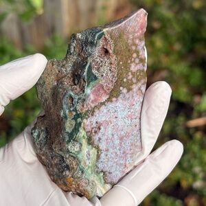 Large Colorful Ocean Jasper Crystal Freeform Polished